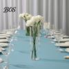 Fashionable Simple Vase Plastic Clear Cylinder Vase, Modern Flower Arrangement Transparent Unbreakable Lightweight Table Centerpiece for Home