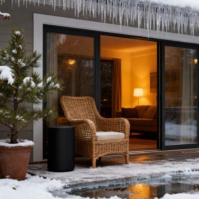 Firepit Cover Waterproof with Drawstring Oxford Cloth Outdoor Heater Cover Firepit Cover Protects Against Rain