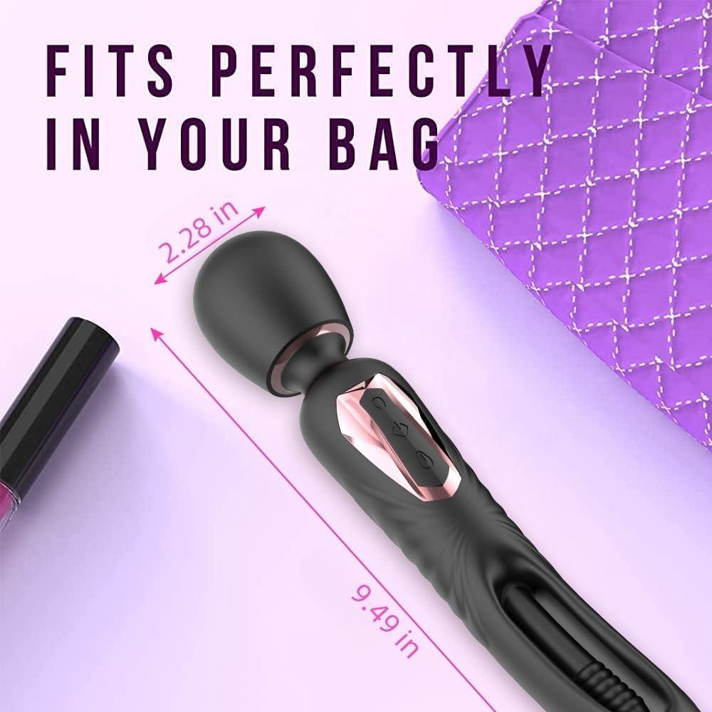 AV Stick Slap Tease Vibrator with 10 Frequency Snap and 7 Frequency Vibrator, Adult Female Masturbator