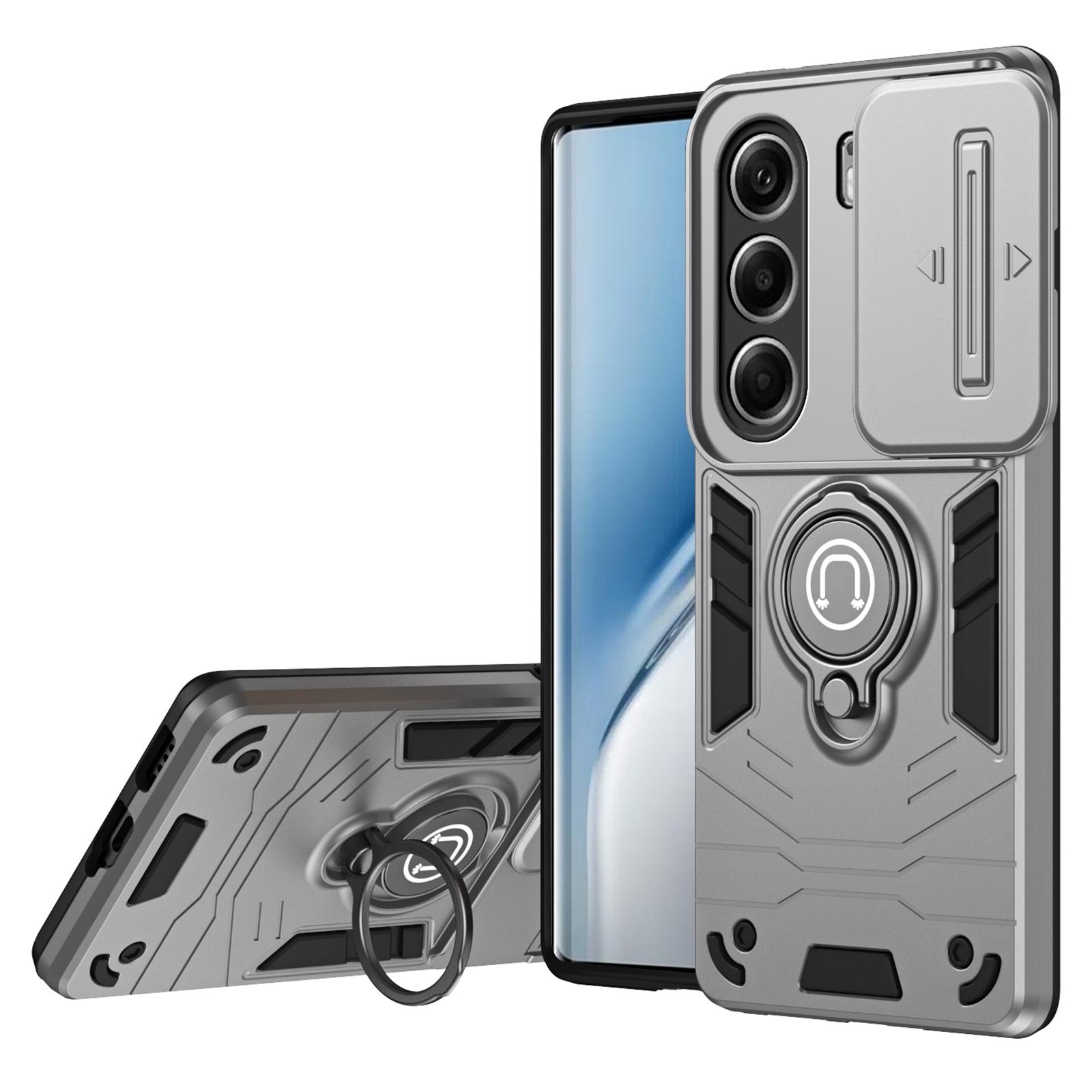

For TECNO Camon 40 Pro 4G Case Slide Camshield Kickstand PC+TPU Phone Cover