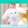 Adorable Plush Rabbit Doll Soft Stuffed Animal Keychain Perfect Gift For Girls