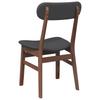 Dining Chairs with Cushions 2 pcs Brown Solid Rubberwood