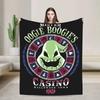 Oogie's Casino The Nightmare Before Christmas Velvet Throw Blanket Blankets for Home Bedroom Ultra-Soft Bedding Throws,