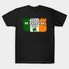 T-shirt Homme Impression Noire Joyeux St. T-shirt en coton imprimé avec papier de transfert sans découpe pour la Saint-Patrick