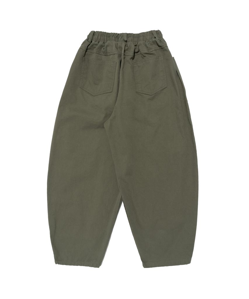 CARGOBROS Washed Cotton Curved Pants (Khaki)