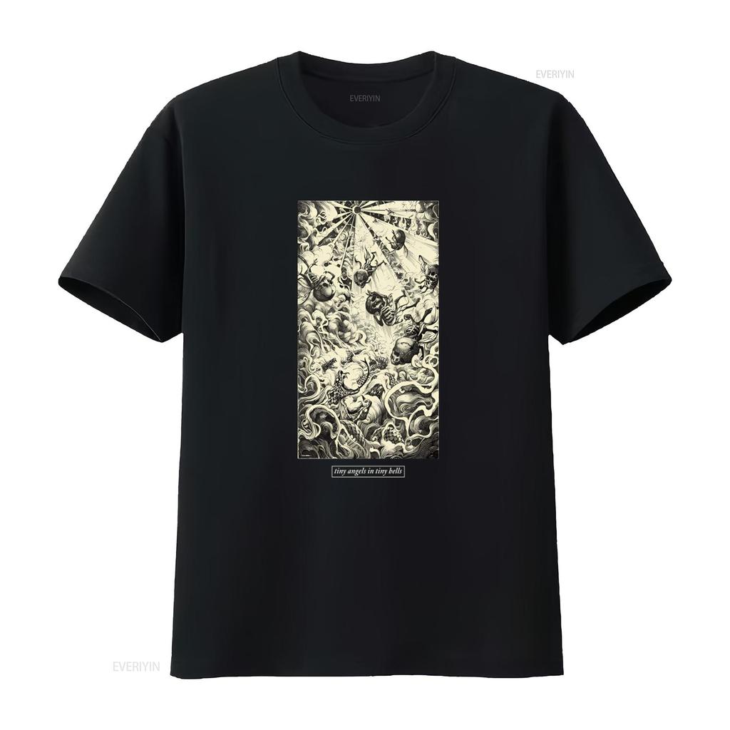 FIT FOR AN AUTOPSY Tiny Angels In Tiny Hells Print T Shirt Unique Art Design Perfect Alternative Fashion Lovers vintage