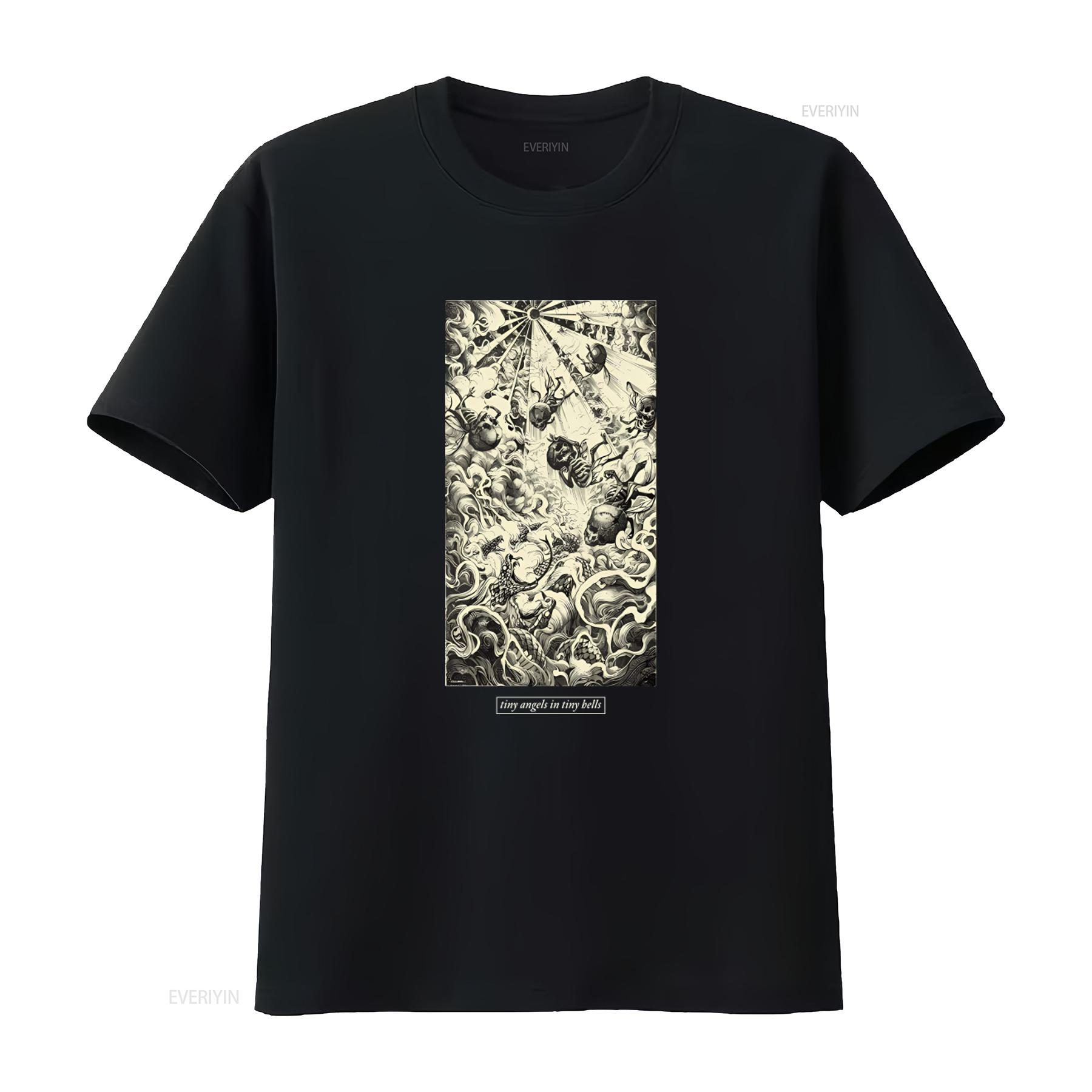 

FIT FOR AN AUTOPSY Tiny Angels In Tiny Hells Print T Shirt Unique Art Design Perfect Alternative Fashion Lovers vintage 4XL