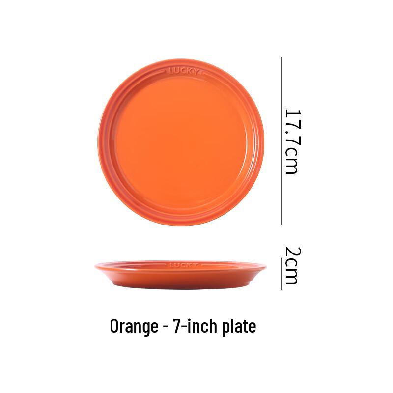MY Colorful Ceramic Dinner Plates 7 inch