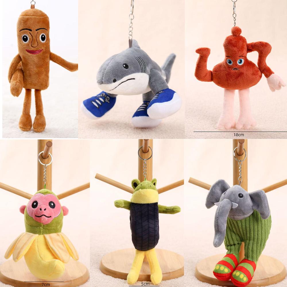 58style Italian Brainrot Tung Tung Tung Sahur Plush Toys Tungtung Sahur Tralalero Tralala Shark Plush Soft Stuffed Toy Doll Gift