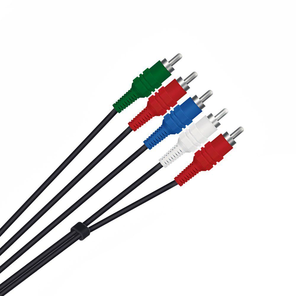 5RCA Y/Pr/Pb Audio Video AV Cable Component Cord Line for Console