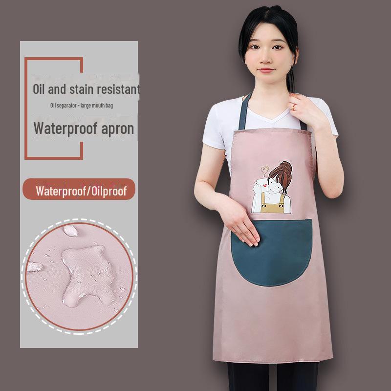 Waterproof & Oil-Proof Logo Apron for Men and Women - Ideal for Cooking At Home