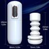 New Men's Automatic 4-band Retractable Masturbation Device Vibrating Oral Sex Real Vagina Panting and Moaning Masturbation Cup Adult Sex Toy 18