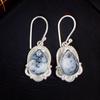 Dendritic Opal Gemstone 925 Sterling Silver Designer Jewelry Earrings For Sister EE-41-21