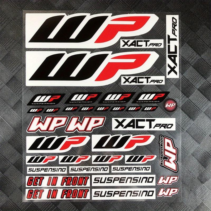 WP Moto Sticker Accessory Laser Rainbow Suspension Modification decoration Motorcycle Waterproof Decal