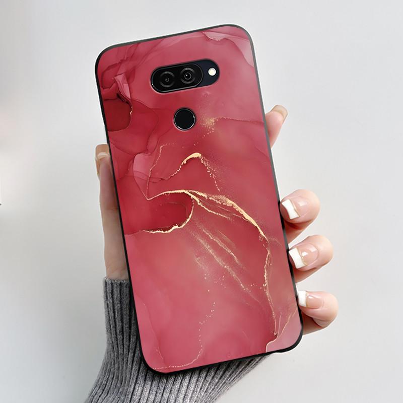 Case For LG Q70 Casing LM-Q730N Luxury Cute Love Rabbit Funny Ultra Slim TPU Black Silicone Soft Cover For LGQ70 Q 70 Phone Case