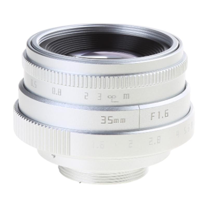 35mm F1.6 C-Mount Große Blende Manuell Fest Brennweite Porträt Kameraobjektiv Zubehör Passend für M4/3 Mount Kameras Zubehör