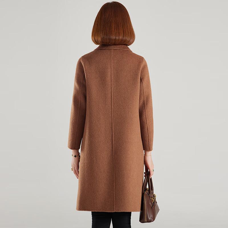 Women's Mid-Length Double-Faced Wool Coat