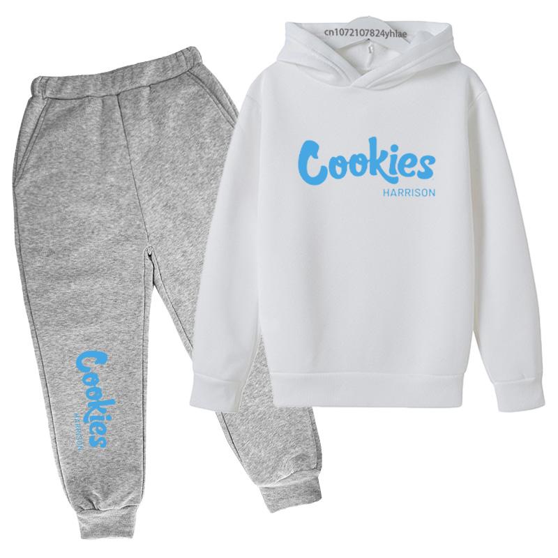 Kinder Freizeit Letter Bedrucktes Kapuzensweatshirt+lange Hose, Sportliches und Bequemes Herbst Streetwear Set