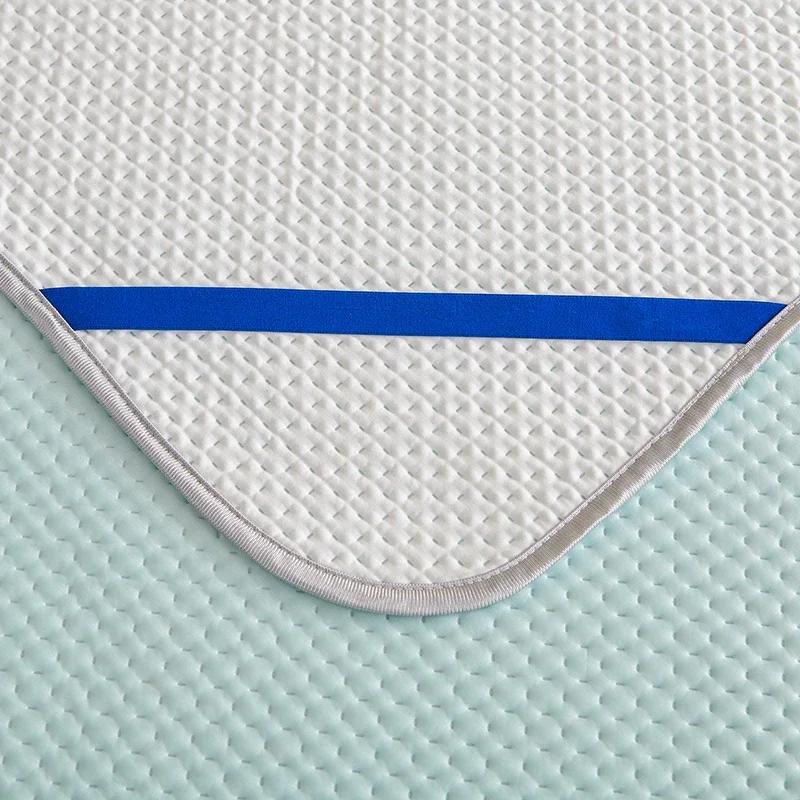 Kühles Gefühl Seide Minze Wassermolekül Kühlmatte Sommer Kühl Bettbezug Antibakteriell Atmungsaktiv Spannbettlaken(Mit Kissenbezug)