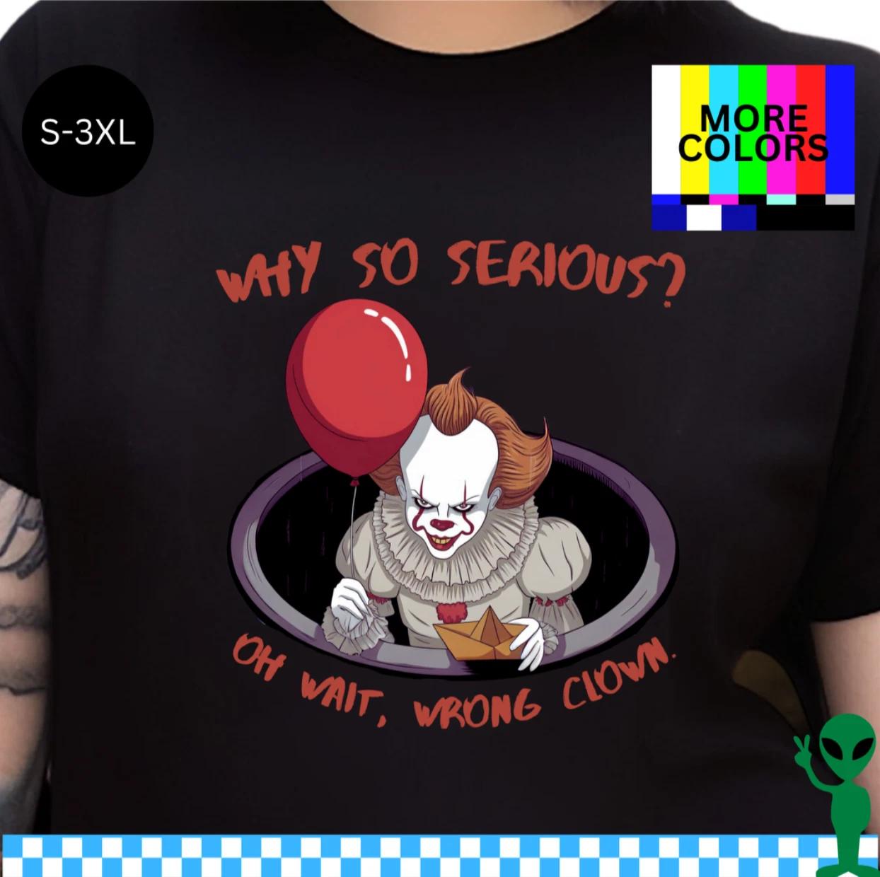 Funny Pennywise the Clown from IT Shirt S-3XL Unisex Short-Sleeve M
