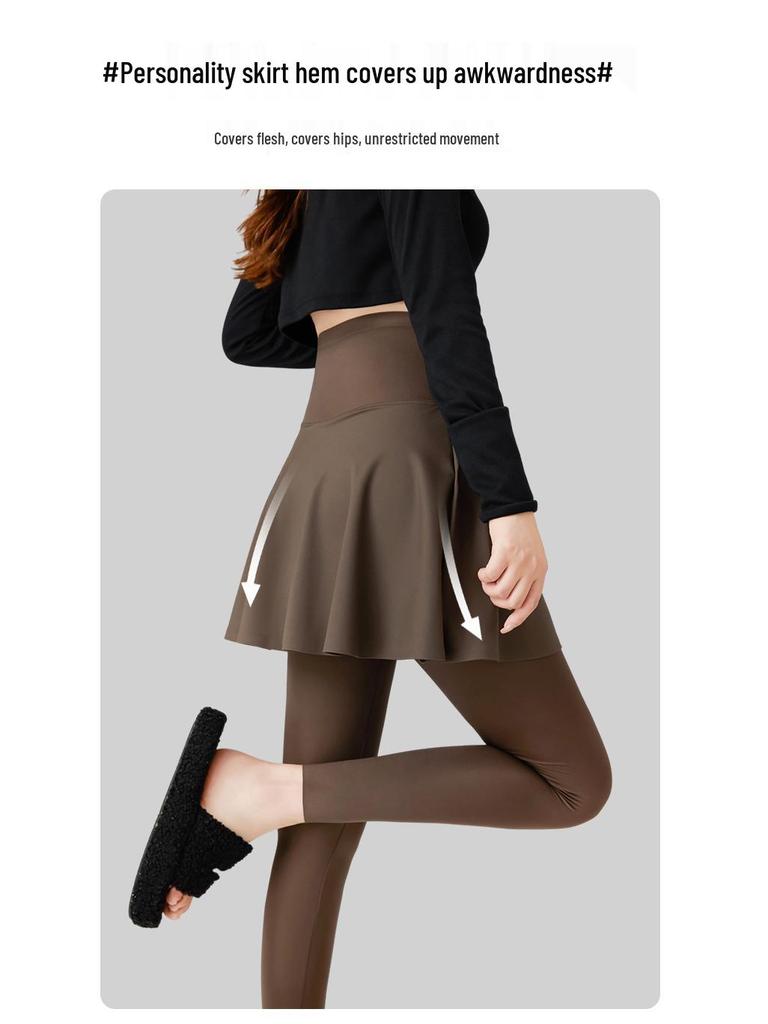 Shark Women's High-Waist Slimming Skirt Pants - Autumn Yoga Style with Hip Lifting Effect