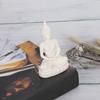 Meditating Seated Buddha Statue Carving Figurine Craft for Home Decoration Ornament (Gold)