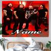 Personalized Slayer band Background Tapestry,Custom Name Birthday Party,Multifunctional Wall Decoration for Home Decor,Various Occasions