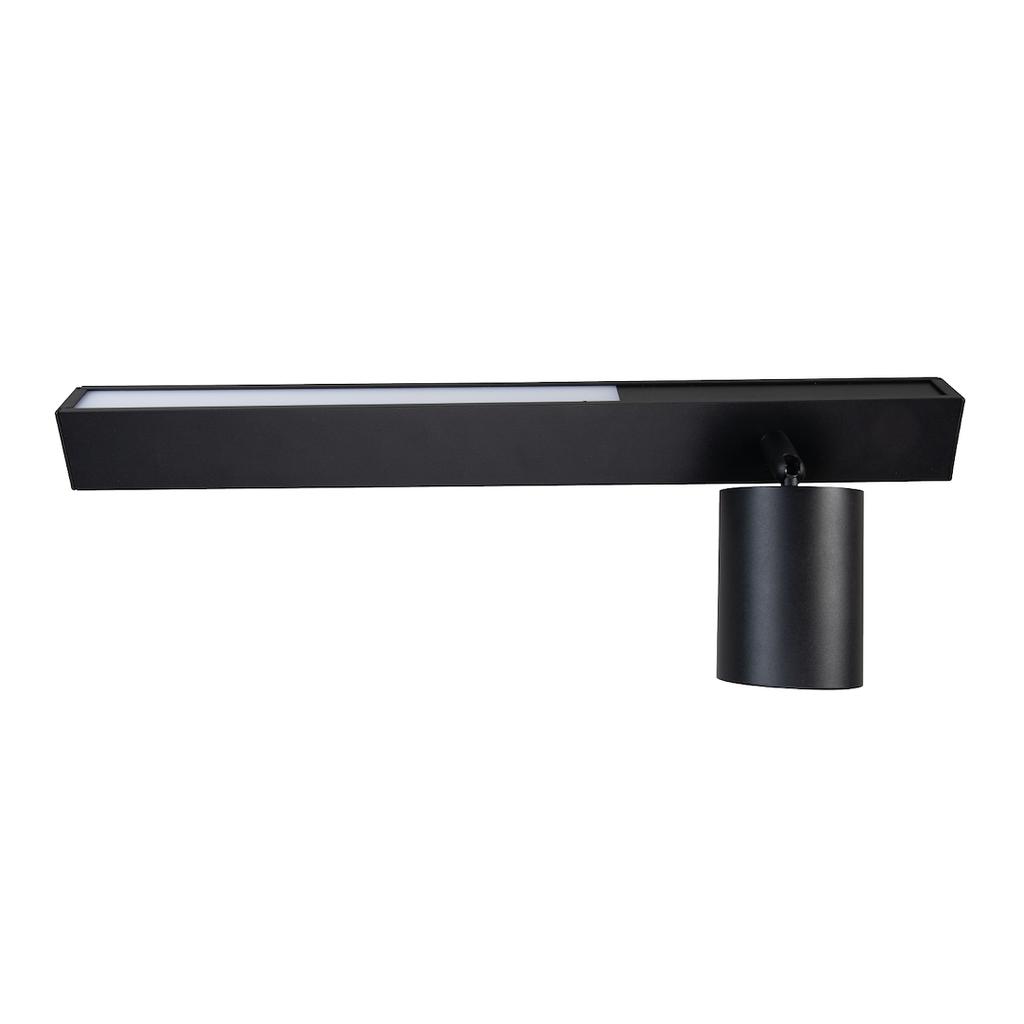 Wandleuchte Magnet 9W+1Xgu10 3000/4000K Schwarz Rechts