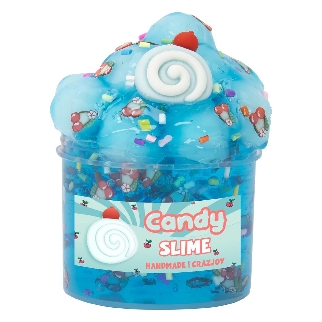 Festive Jelly Cube Crunchy Crystal Slime Kit, Soft Non-Sticky Stretchy Sludge, Ideal for Holiday Party & Festival Gifts