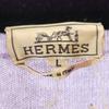 HERMES Made in Italy 100% cashmere Long sleeve Half zip knit L sweater Men's Used
