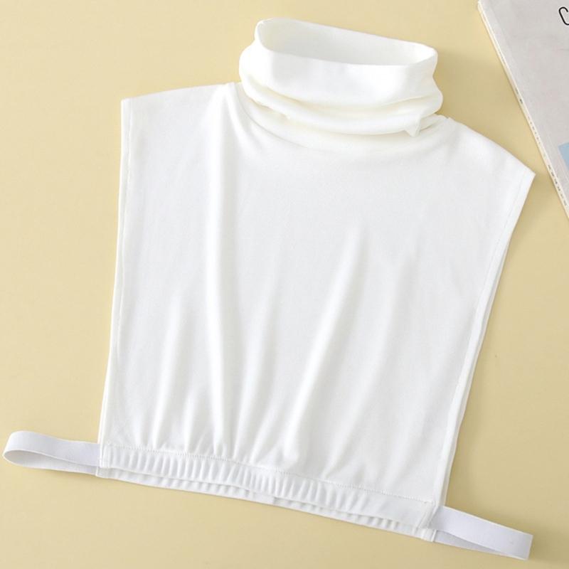 Weich und Bequem Damen Half Top Kragen Eleganter Nackenwärmer für Alle Jahreszeiten Trendiger Damenkragen Rollkragen