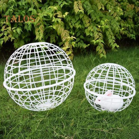 Kugelförmiger, beweglicher Hühnerstall, rollbares Geflügelgehege, runder Stall, Hühnerstall aus Kunststoff, Sicherheitskäfig zur Verhinderung von Hundebissen für Küken und Kaninchen