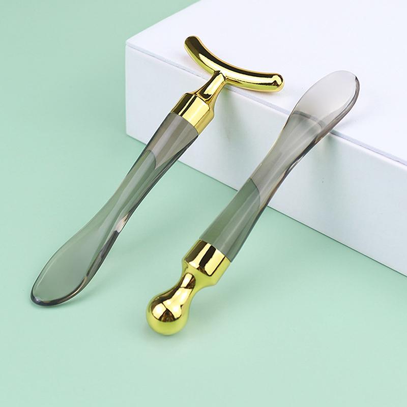 Metal Fishtail Face Massage Stick Anti Wrinkle Eye Cream Applicator Mask Mixing Spatulas Scoop Eyes Massage Beauty Bar Facial Ca