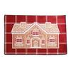 Gingerbread House Christmas Rug Gingerbread Welcome Door Mat Christmas Non Slip Entrance Rug
