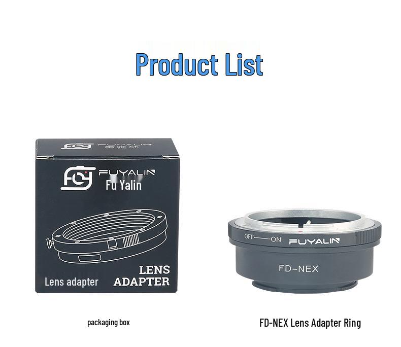 Canon FD/FL To Sony E-Mount NEX A7 Lens Adapter Ring