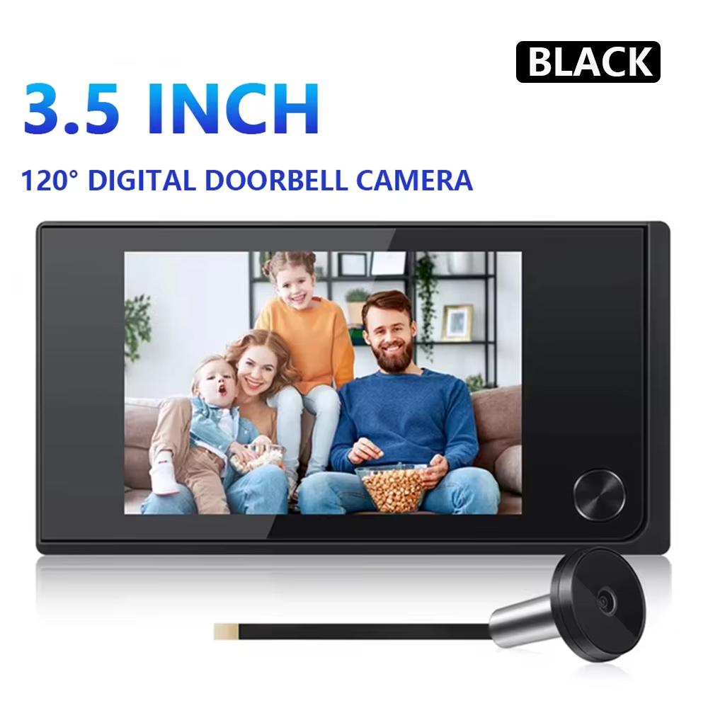 3,5-Zoll-Kamera Guckloch Türklingel 120 Grad Türspion Drahtlose Türklingel Smart Home Türkamera 520A
