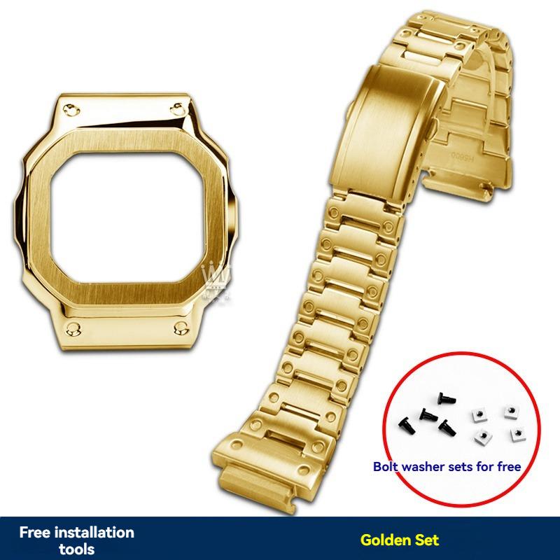 DW-H5600 Metallgehäuse+Armband Für Casio 3516 DW-H5600 Armband H5600 Stahlgehäuse Metallarmband für Herren H5600 MOD-Kit Zubehör