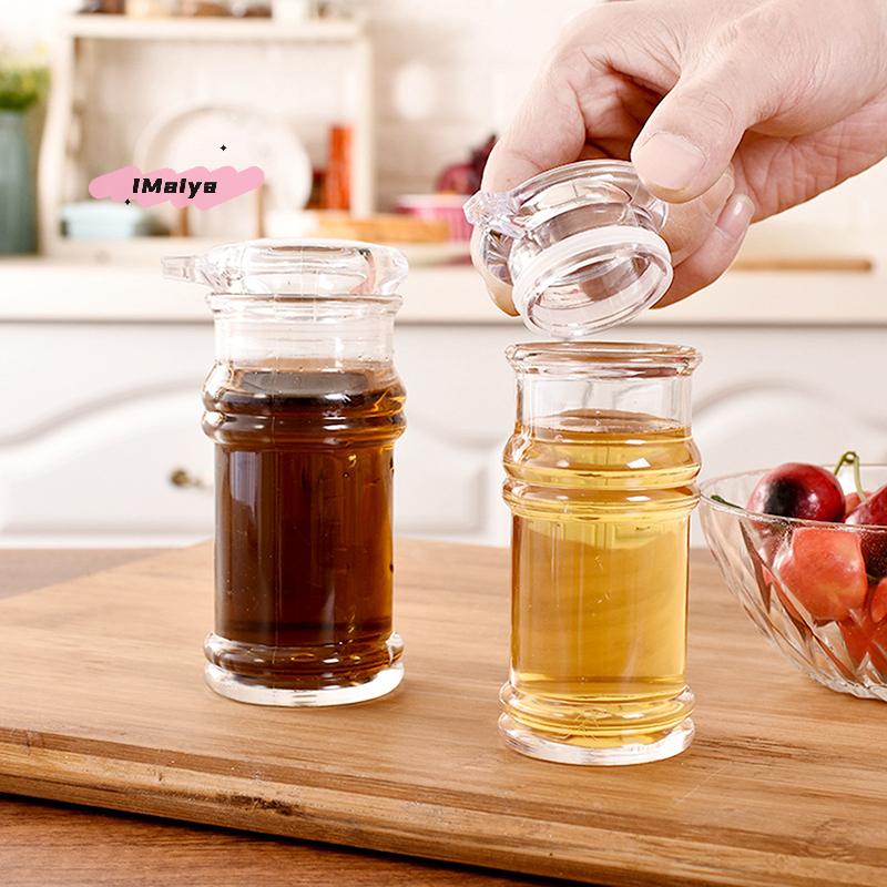 Large-Capacity Acrylic Soy Sauce Bottle Multifunctional Leak-Proof Seasoning Pot with Seal for Vinegar Oil Kitchen Utensils