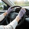1 Pair Breathable Sunscreen Half-finger Gloves Quick Dry Silicone Anti Slip Lace Mesh Gloves Thin Sun Protection