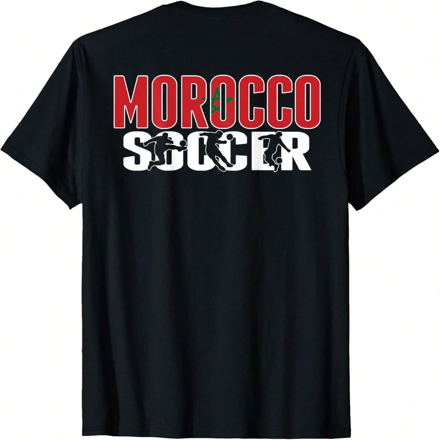 Morocco Soccer Fans Jersey - Moroccan Flag Football Lovers T-Shirt(2) S