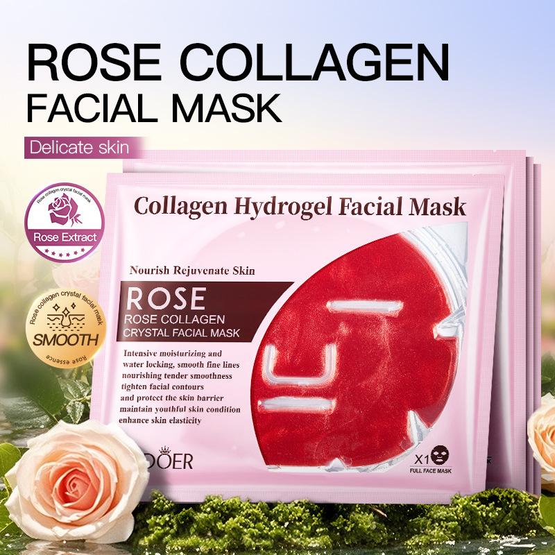 3PCS Rose Mask 60ml Crystal Collagen Hydrating Moisturizing Moisturizing Mask Skin Care Products