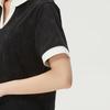 MLB New York Yankees Trendy Color Block Casual Polo Dress Women dress 3FOPM0263-50BKS