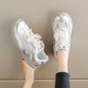 CRLAYDK Womens Sweet Sneakers Casual Walking Non Slip Comfortable Shoes Fashion Summer Lace Sports Running Shoes for Ladies