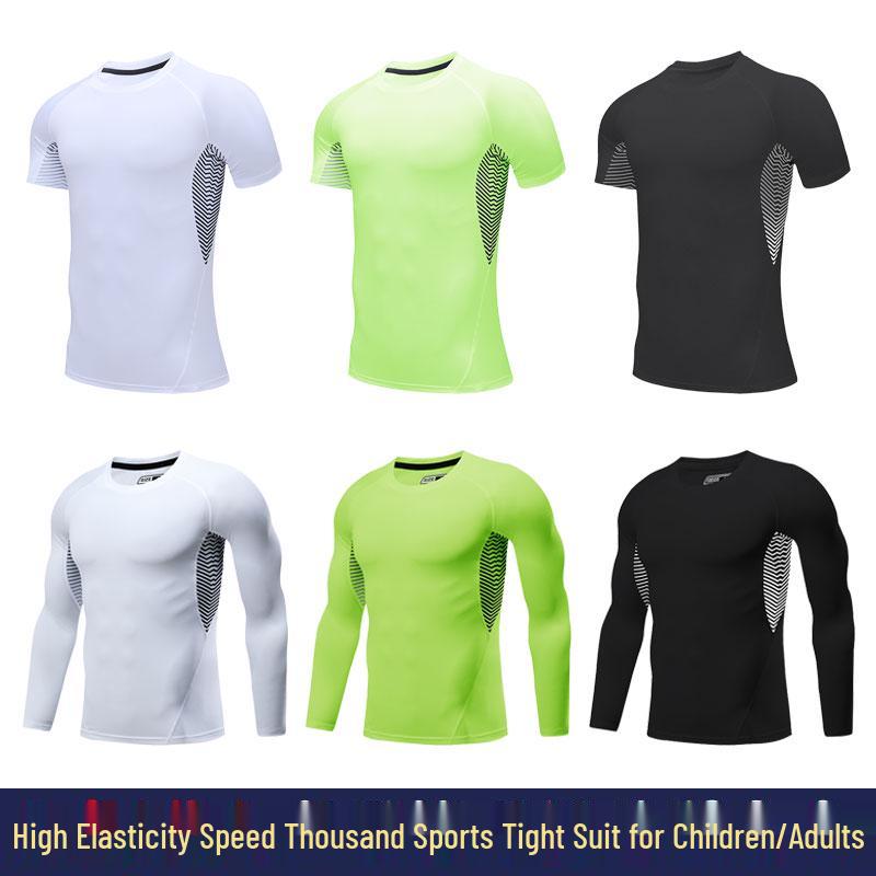 Children's Quick-Dry Tight Base Layer: Men's Autumn/Winter Running, Girls' Basketball, Football High-Elastic Training Suit.