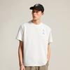 Li Ning Basketball Serie Letter Print Ademend Veelzijdig Los T-shirt met Korte Mouwen Heren Tops Off-White AHSV083-2