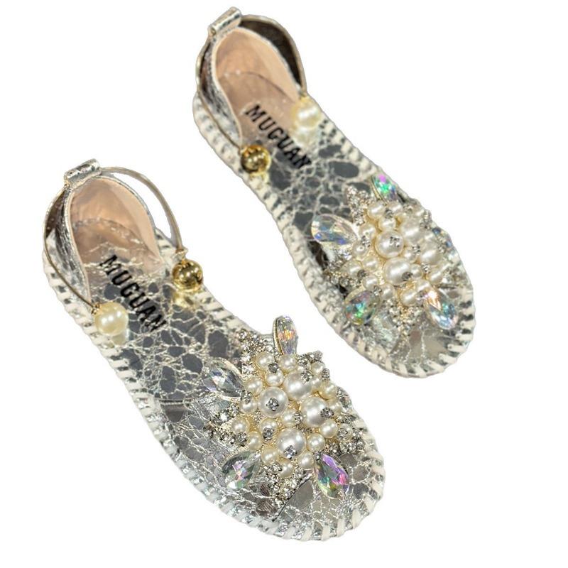 Blumenschuhe Flache Hausschuhe Ein-Fuß-Sandalen Sandalen Flip-Flops Strand-Sneakers