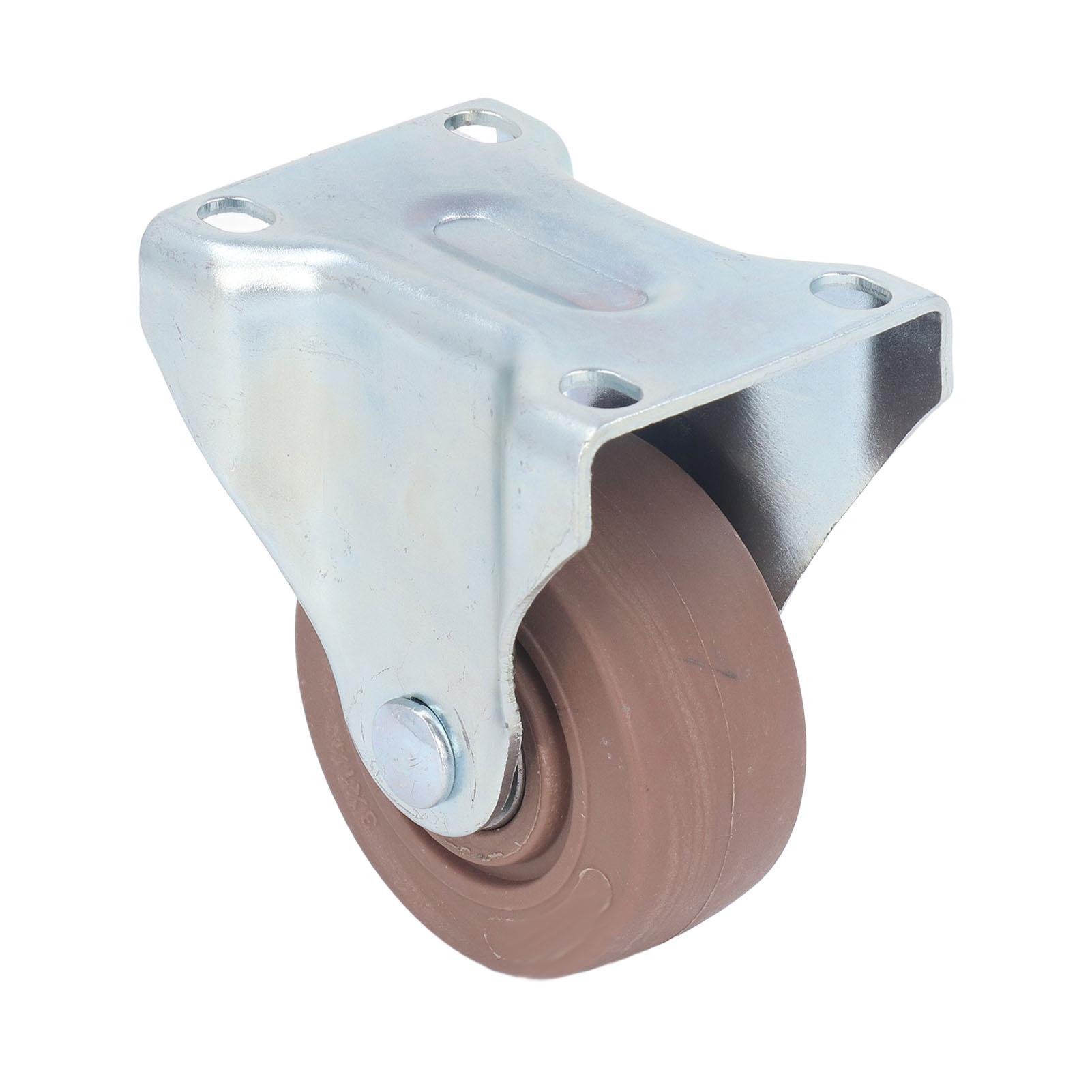 Caster Wheel Nylon Fixed Thickened Rivet High Temperature Resistant Cart Replacement Parts 3in
