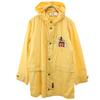 90s Old Mickey Mouse Embroidery Mountain Parka S Yellow MICKEY Men's Used