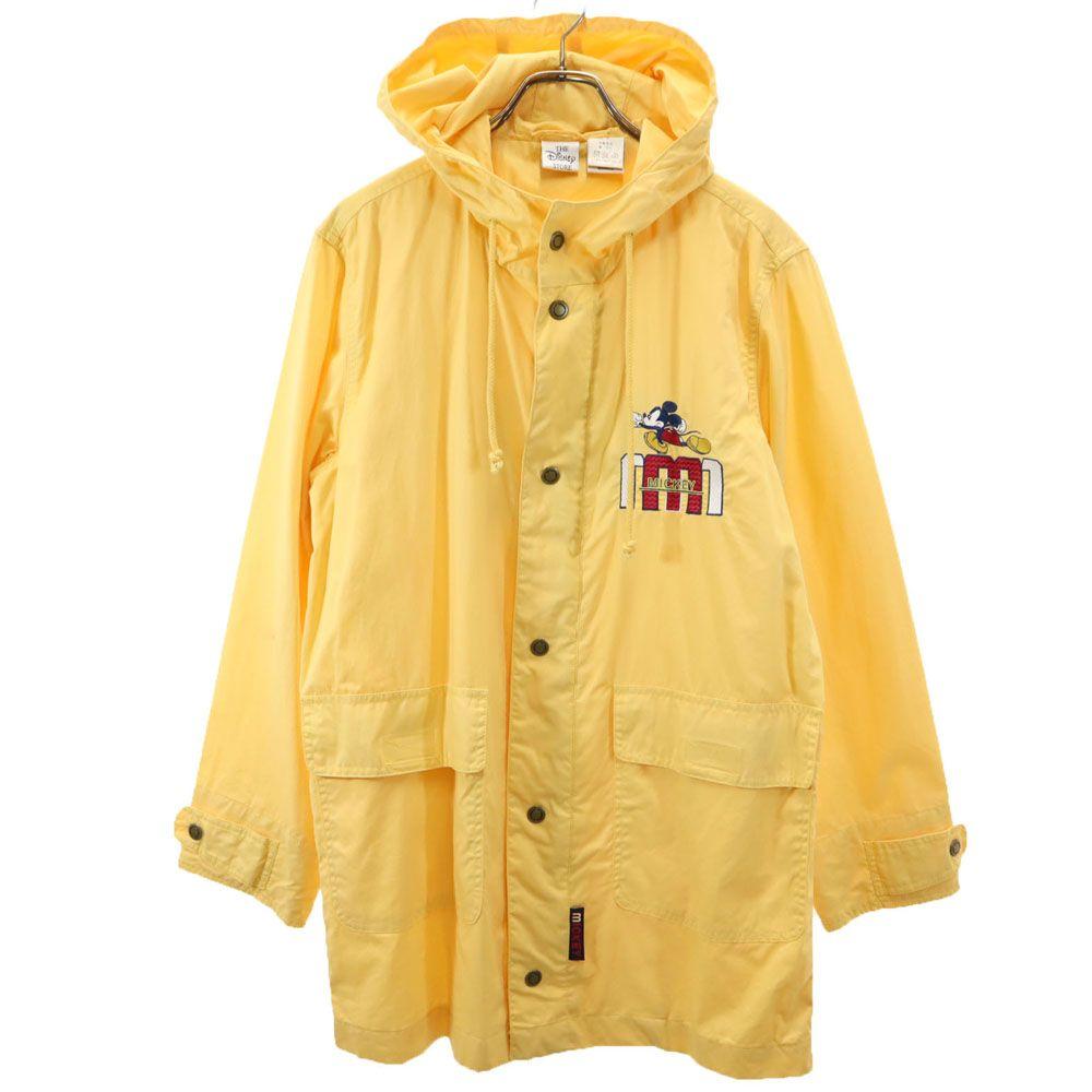 

Disney 90s Old Mickey Mouse embroidery Mountain parka S Yellow MICKEY Men s Used