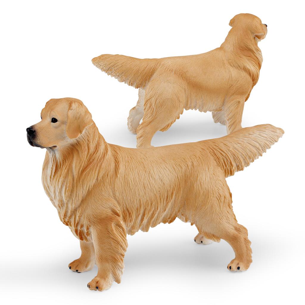 Plastic Adorable Lifelike Dog Models In A Variety Of Breeds Like Corgi Golden Retriever Teddy And